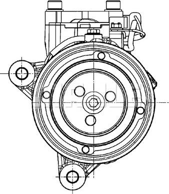 MAHLE ACP 599 000P - Компресор, кондиціонер autocars.com.ua