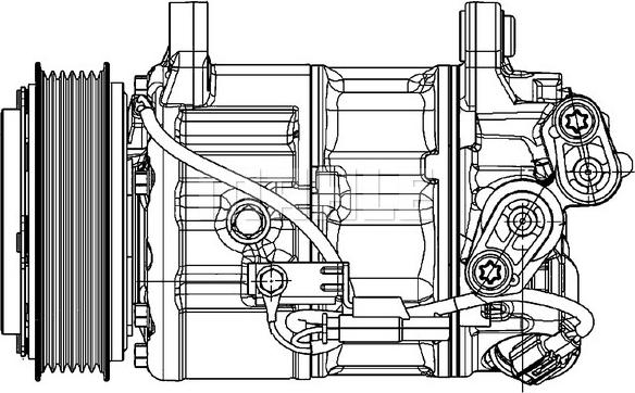 MAHLE ACP 599 000P - Компресор, кондиціонер autocars.com.ua