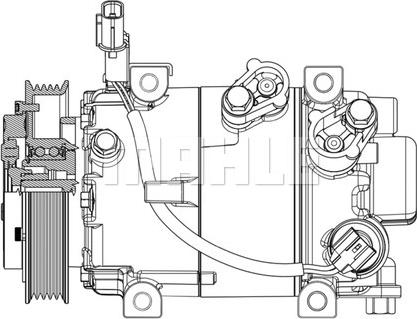 MAHLE ACP 629 000P - Компресор, кондиціонер autocars.com.ua