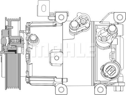 MAHLE ACP 630 000P - Компресор, кондиціонер autocars.com.ua