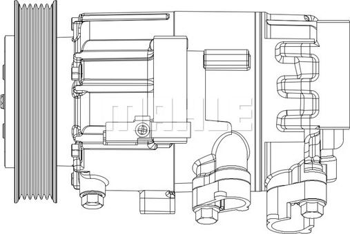 MAHLE ACP 630 000P - Компресор, кондиціонер autocars.com.ua