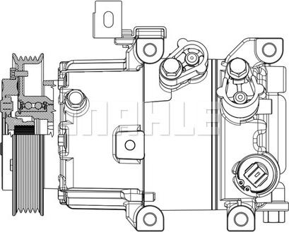 MAHLE ACP 631 000P - Компресор, кондиціонер autocars.com.ua