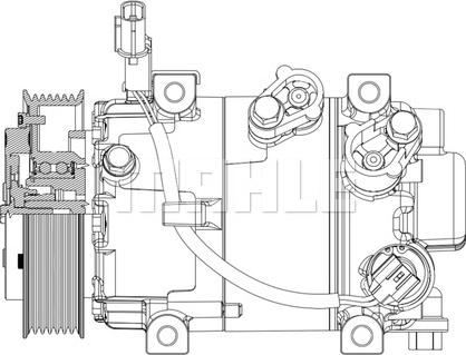 MAHLE ACP 632 000P - Компресор, кондиціонер autocars.com.ua