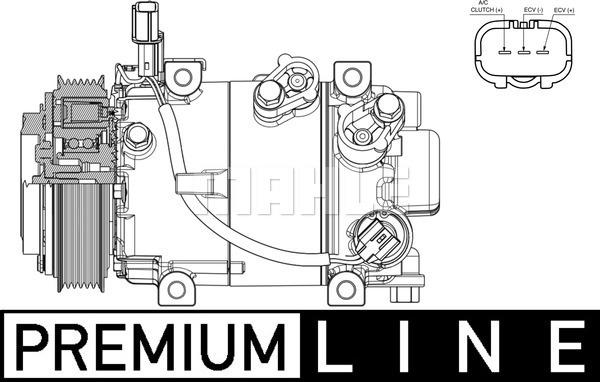 MAHLE ACP 633 000P - Компресор, кондиціонер autocars.com.ua