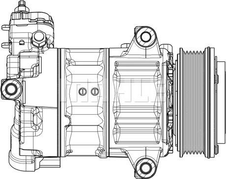 MAHLE ACP 654 000P - Компресор, кондиціонер autocars.com.ua