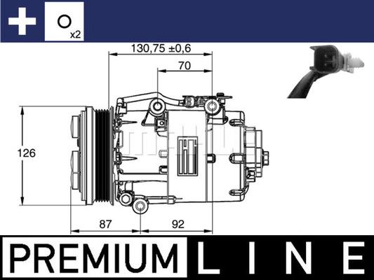 MAHLE ACP 861 000P - Компрессор кондиционера avtokuzovplus.com.ua