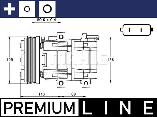 MAHLE ACP 88 000P - Компрессор кондиционера avtokuzovplus.com.ua