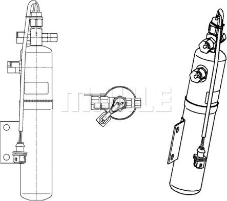 MAHLE AD 192 000P - Осушувач, кондиціонер autocars.com.ua