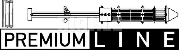 MAHLE AD 221 000P - Осушувач, кондиціонер autocars.com.ua