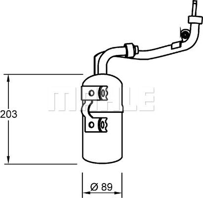 MAHLE AD 277 000S - Осушитель, кондиционер avtokuzovplus.com.ua