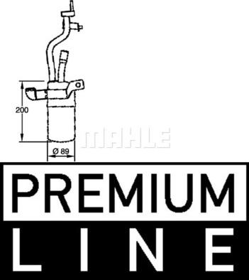 MAHLE AD 279 000P - Осушувач, кондиціонер autocars.com.ua