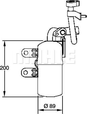 MAHLE AD 280 000P - Осушувач, кондиціонер autocars.com.ua