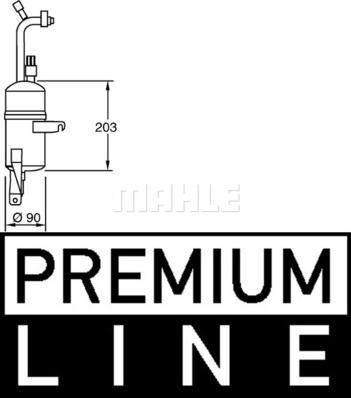 MAHLE AD 283 000P - Осушувач, кондиціонер autocars.com.ua