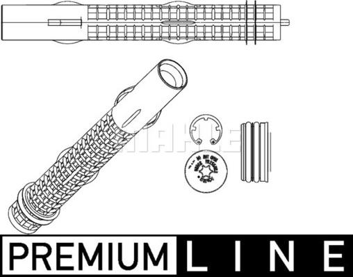 MAHLE AD 287 000P - Осушувач, кондиціонер autocars.com.ua