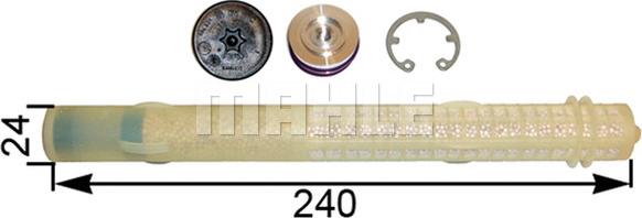 MAHLE AD 288 000P - Осушитель, кондиционер avtokuzovplus.com.ua