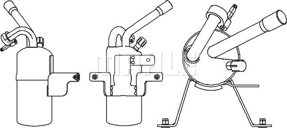 MAHLE AD 297 000P - Осушувач, кондиціонер autocars.com.ua