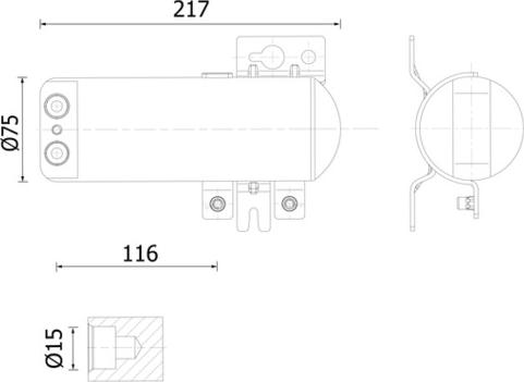 MAHLE AD 321 000S - Осушувач, кондиціонер autocars.com.ua