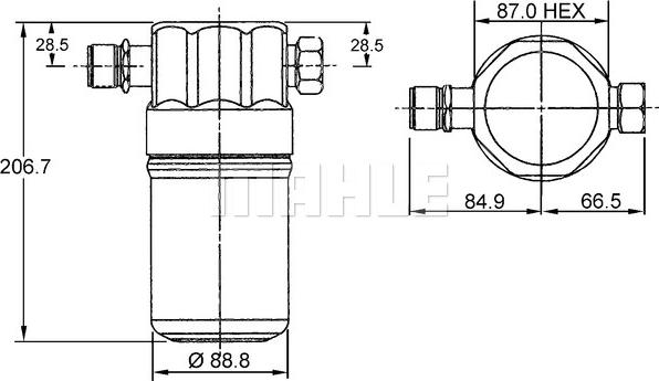 MAHLE AD 36 000S - Осушувач, кондиціонер autocars.com.ua