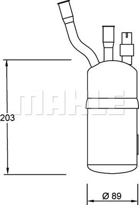 MAHLE AD 40 000P - Осушитель, кондиционер avtokuzovplus.com.ua