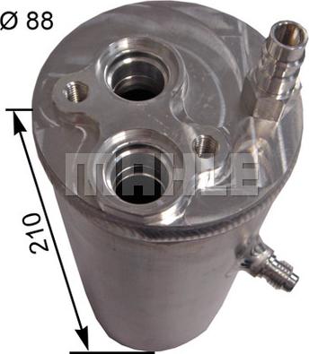 MAHLE AD 44 000S - Осушувач, кондиціонер autocars.com.ua