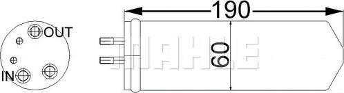 MAHLE AD 66 000S - Осушувач, кондиціонер autocars.com.ua