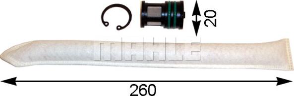 MAHLE AD 75 000S - Осушувач, кондиціонер autocars.com.ua