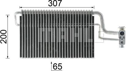 MAHLE AE 146 000P - Випарник, кондиціонер autocars.com.ua