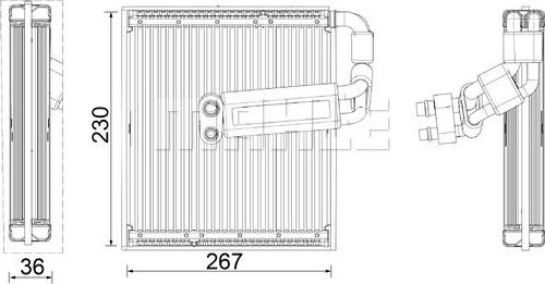 MAHLE AE 26 000P - Випарник, кондиціонер autocars.com.ua