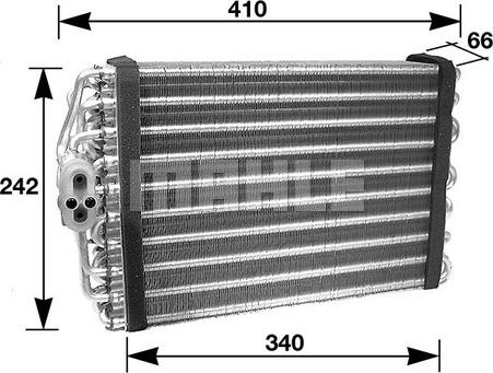 MAHLE AE 46 000S - Испаритель, кондиционер avtokuzovplus.com.ua