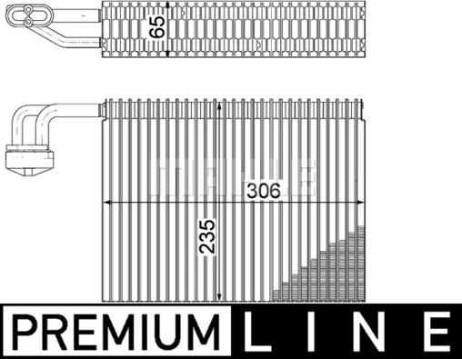MAHLE AE 58 000P - Випарник, кондиціонер autocars.com.ua