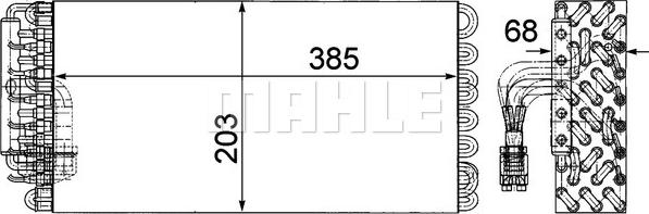 MAHLE AE 72 000P - Испаритель, кондиционер autodnr.net