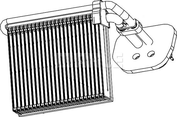 MAHLE AE 99 000P - Випарник, кондиціонер autocars.com.ua