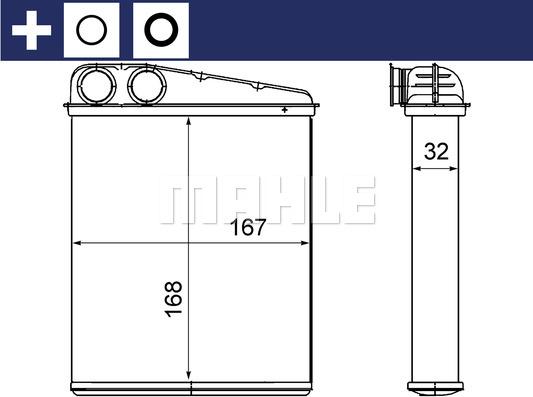 MAHLE AH 16 000S - Теплообмінник, опалення салону autocars.com.ua