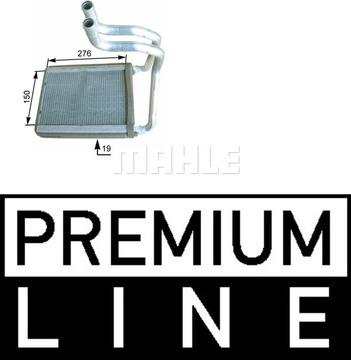 MAHLE AH 175 000P - Теплообмінник, опалення салону autocars.com.ua