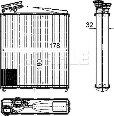 MAHLE AH 192 000P - Радiатор опалення autocars.com.ua