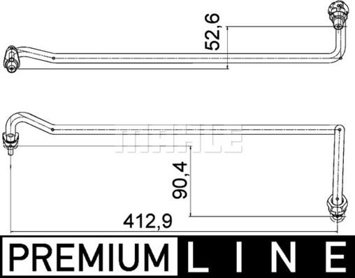 MAHLE AHX 4 000P - Масляний шланг autocars.com.ua