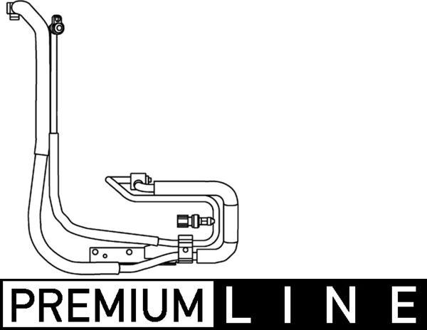 MAHLE AP 95 000P - Трубопровід високого / низького тиску, кондиціонер autocars.com.ua