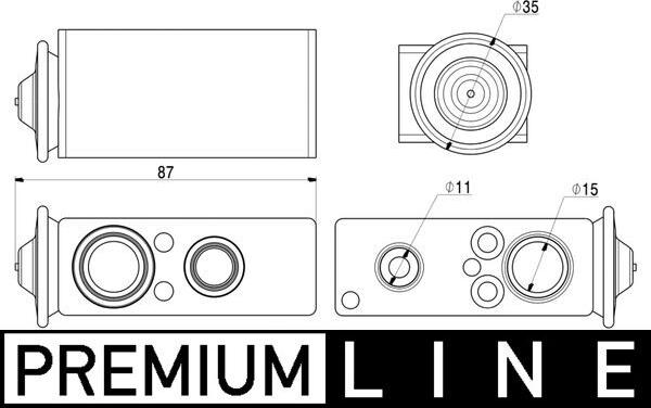 MAHLE AVE 17 000P - Розширювальний клапан, кондиціонер autocars.com.ua