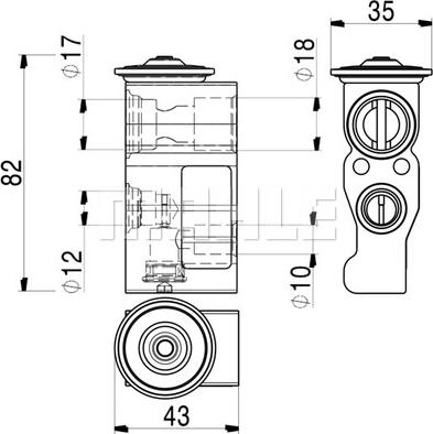 MAHLE AVE 2 000P - Розширювальний клапан, кондиціонер autocars.com.ua