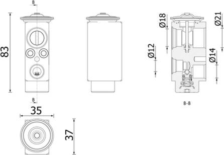 MAHLE AVE 206 000P - Розширювальний клапан, кондиціонер autocars.com.ua