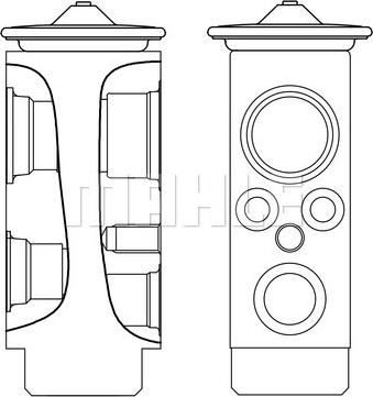 MAHLE AVE 8 000S - Розширювальний клапан, кондиціонер autocars.com.ua