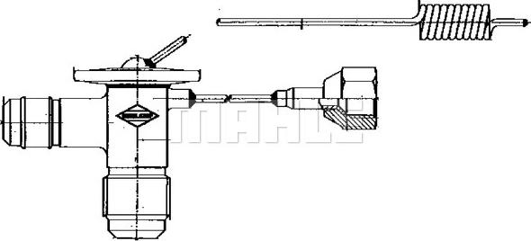 MAHLE AVE 84 000S - Розширювальний клапан, кондиціонер autocars.com.ua