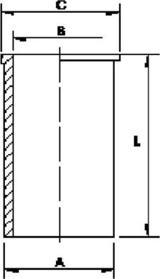 MAHLE C0250120 0.50 - Гільза циліндра autocars.com.ua
