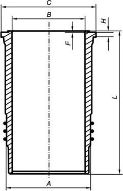 MAHLE C0710120 - Гільза циліндра autocars.com.ua
