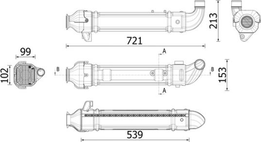 MAHLE CE 45 000P - Радіатор, рециркуляція ОГ autocars.com.ua