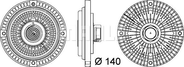 MAHLE CFC 105 000P - Зчеплення, вентилятор радіатора autocars.com.ua