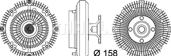 MAHLE CFC 109 000P - Зчеплення, вентилятор радіатора autocars.com.ua