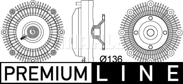 MAHLE CFC 110 000P - Зчеплення, вентилятор радіатора autocars.com.ua