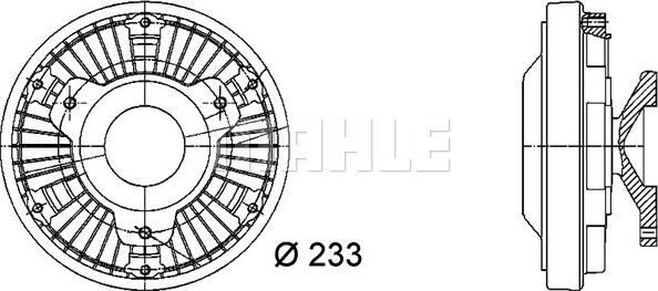 MAHLE CFC 12 000P - Зчеплення, вентилятор радіатора autocars.com.ua