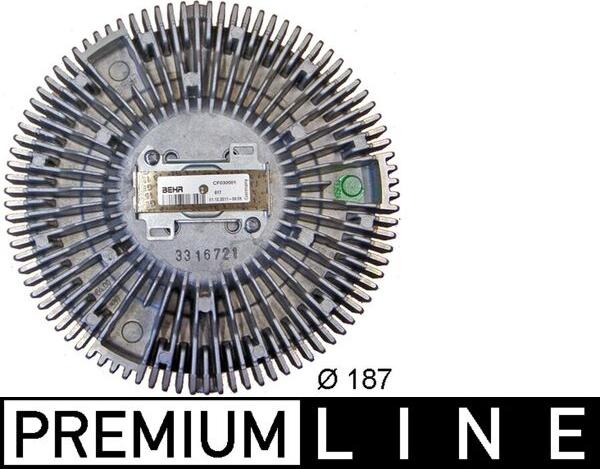 MAHLE CFC 129 000P - Зчеплення, вентилятор радіатора autocars.com.ua